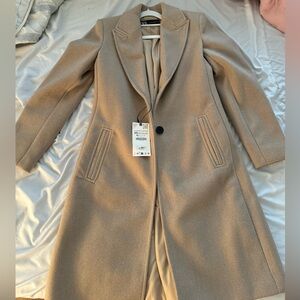Zara camel coat - size XS - NWT